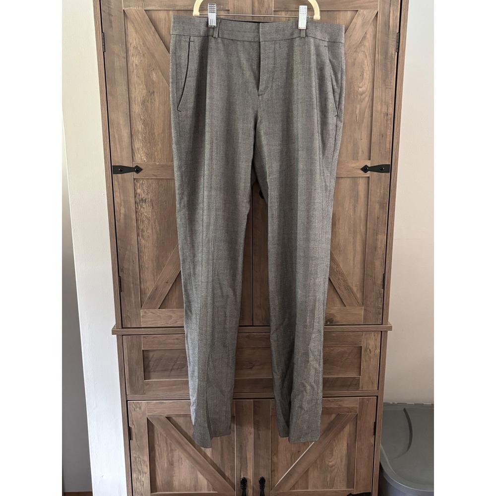 Banana Republic Logan Gray Wool Blend Straight Leg Dress Pants Womens Size 6
